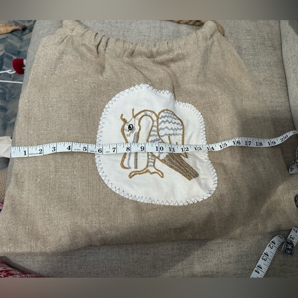 MAYA BAG Handmade Hemp Shoulder Bag With Exotic Bird Hemp Rope Handles - Picture 5 of 10